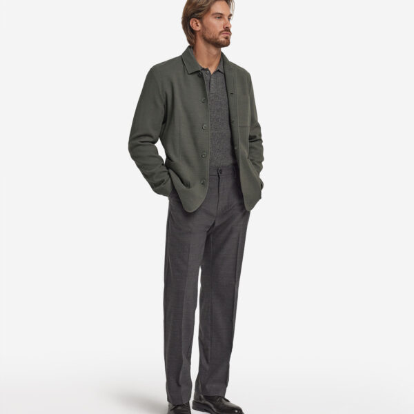 Wool jacket with lapels