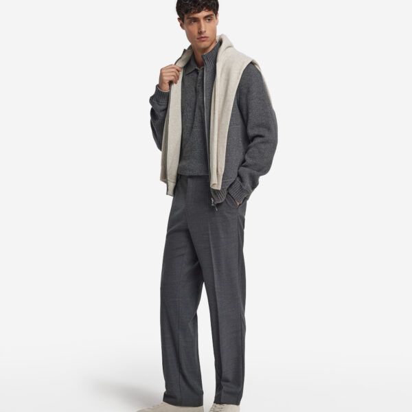 Ultrasoft Cashmere reversible bomber jacket