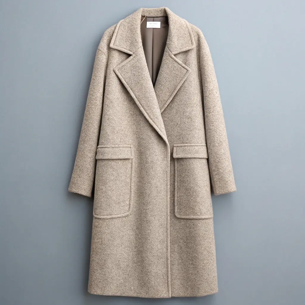 羊绒长款大衣 - 品牌A