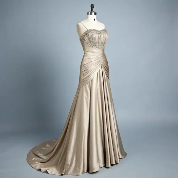 丝绸长裙 - 品牌I