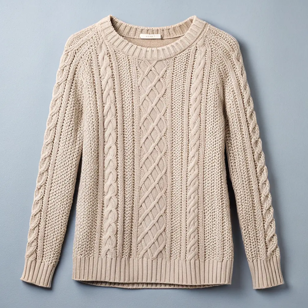 高领针织裙 - 品牌K